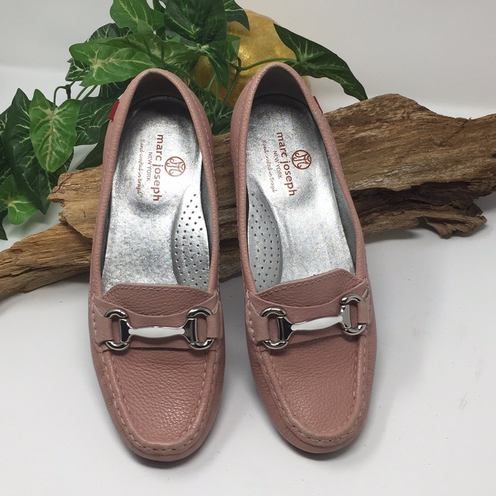 Marc Joseph Shoes Loafer Pink Leather Grand St 7